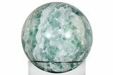 Stunning, Polished Green Fluorite Sphere - Mexico #227224-1